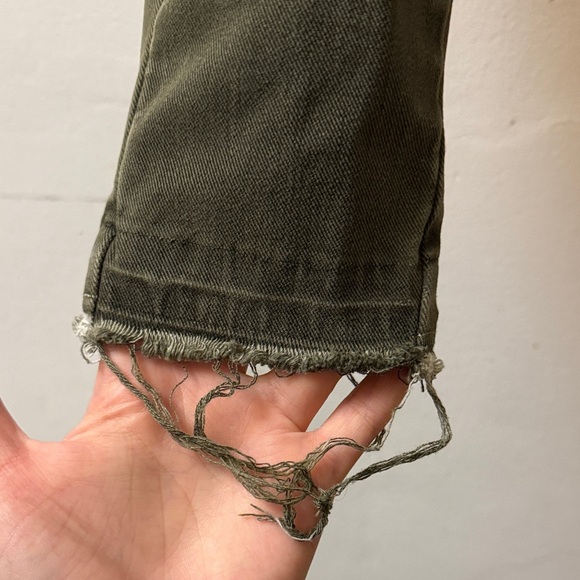 Free People Dark Green Skinny Cargo Pants - Picture 3 of 6
